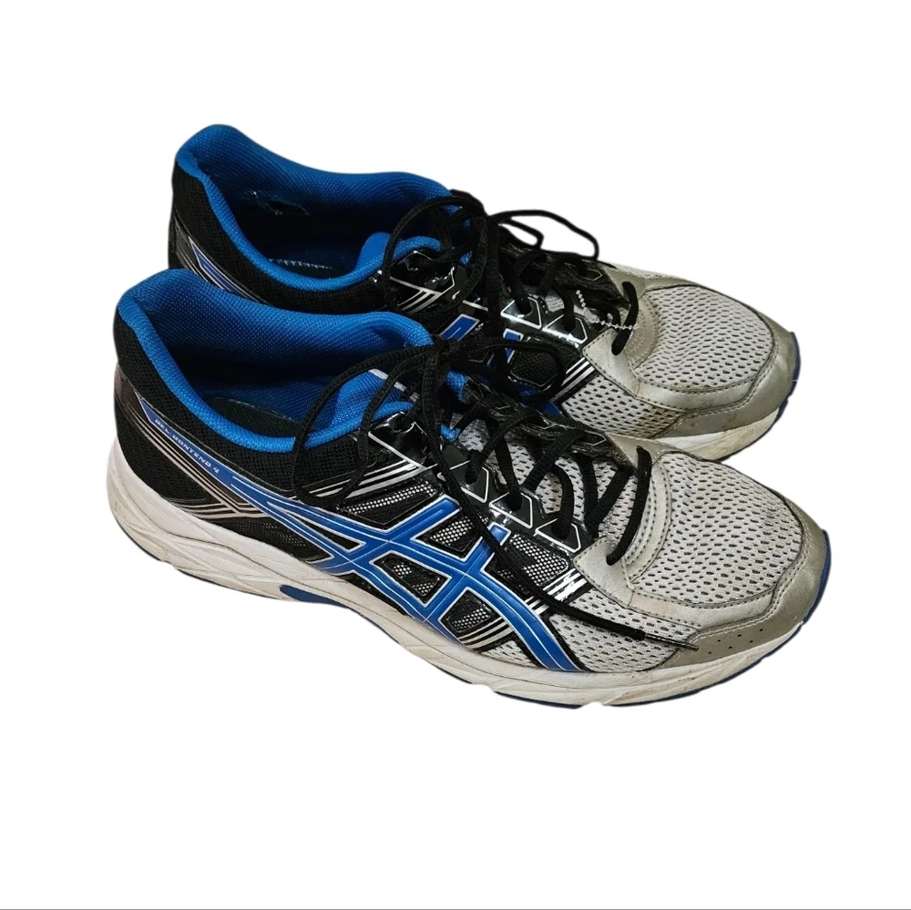 ASICS Men's Running Shoes - Gel Contend 4 Black And Blue
